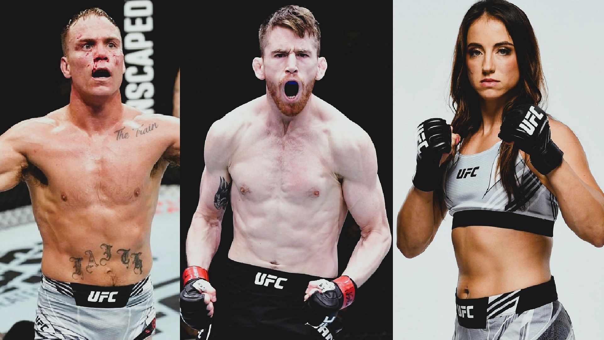 Nate Landwehr, Cory Sandhagen &amp; Maycee Barber [Images via @ufc &amp; @mayceebarber on Instagram]