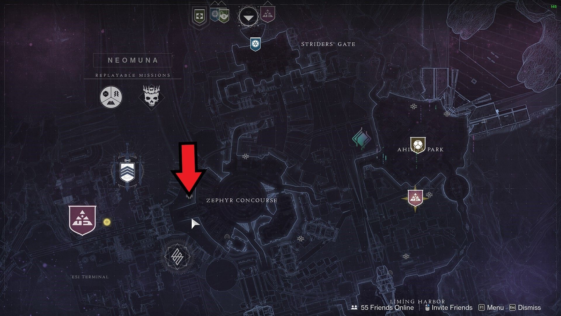 Path to Esi Terminal in Destiny 2 (Image via Bungie)