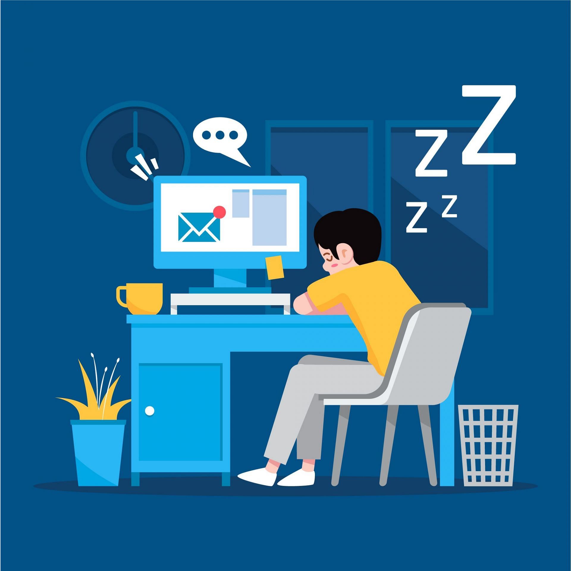 Shift work sleep disorder can significantly impact mental health. (Image via Freepik/Freepik)