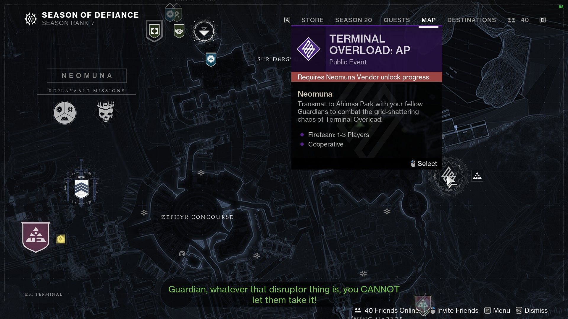 Terminal Overload located within Ahimsa Peak today (Image via Destiny 2)