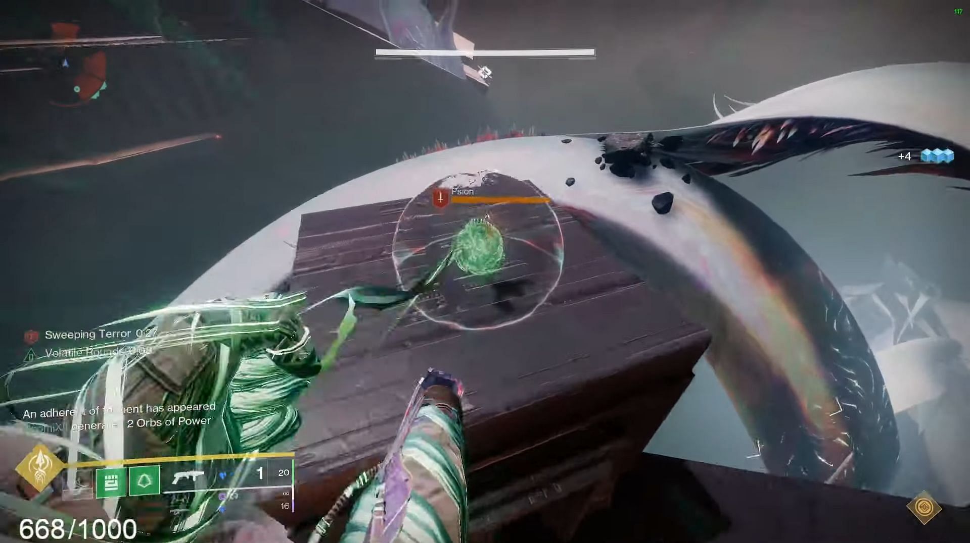 Destiny 2 Psion spawning within the Cataclysm arena (Image via SayWallahBruh)
