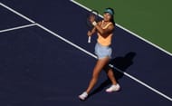 Emma Raducanu at the 2023 BNP Paribas Open.