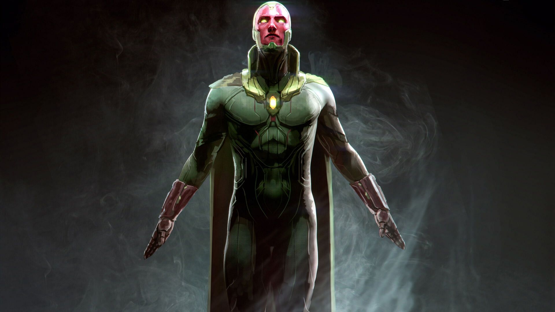 What makes Vision all the more amazing is his super-smart artificial brain. (Image via Marvel)