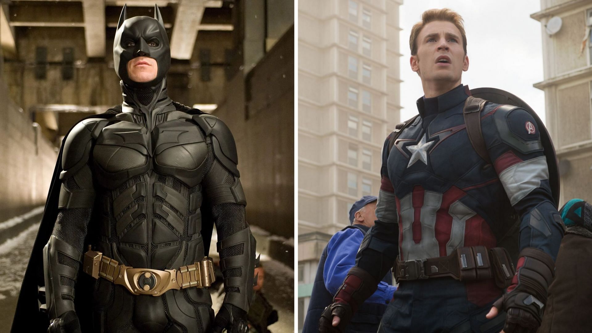 Captain America and Batman face off in an epic battle, as their respective strengths and weaknesses are put to the test (Image via Sportskeeda)