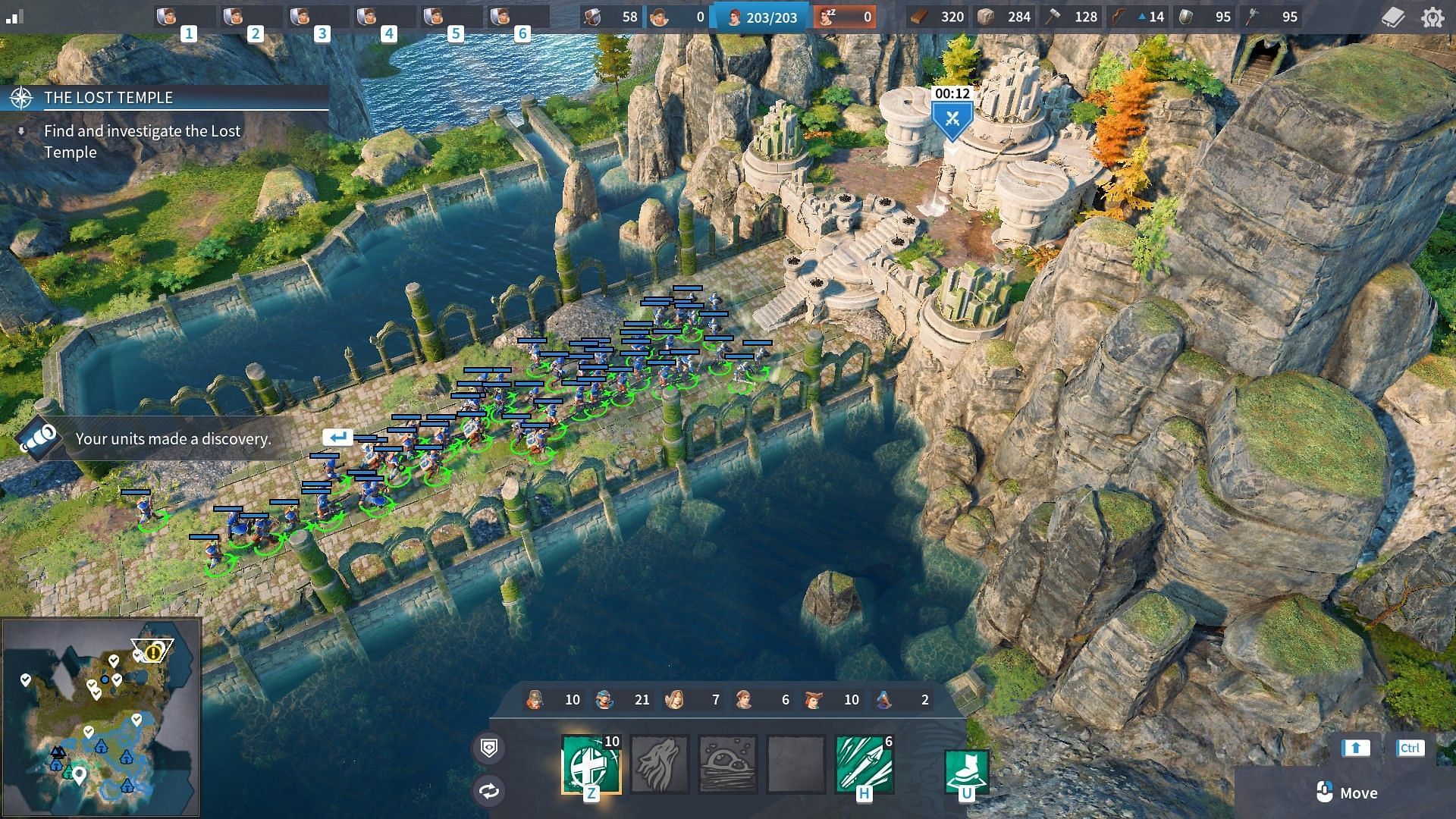 Command an army across various campaign set-pieces (Screenshot from The Settlers: New Allies)
