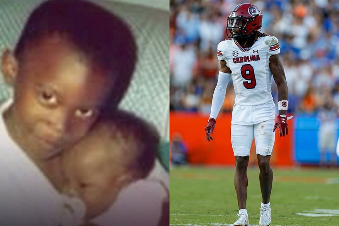 South Carolina CB Cam Smith (r) with his sister Gabrielle (l) 