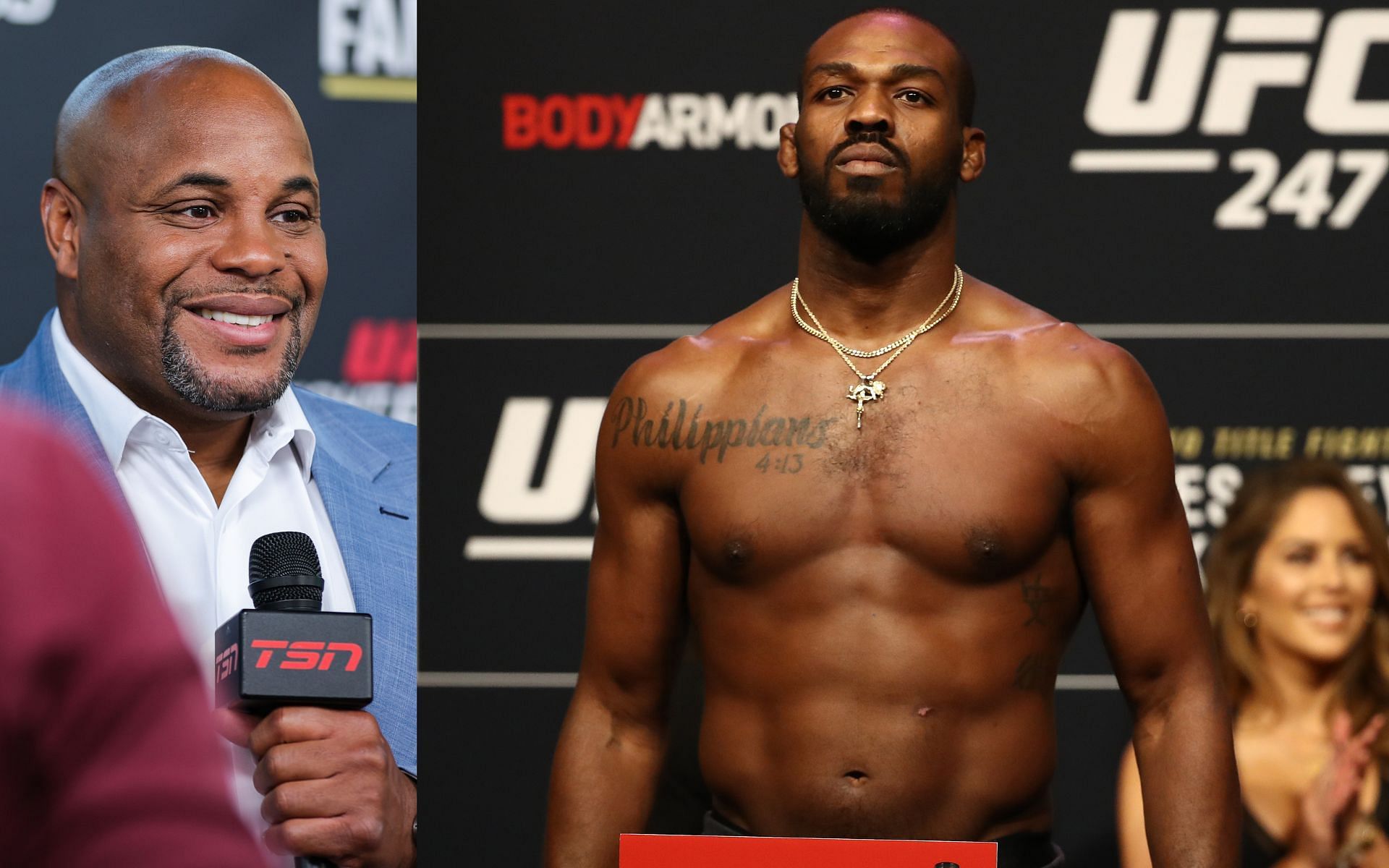 Daniel Cormier (left) and Jon Jones (right). [via Getty Images]