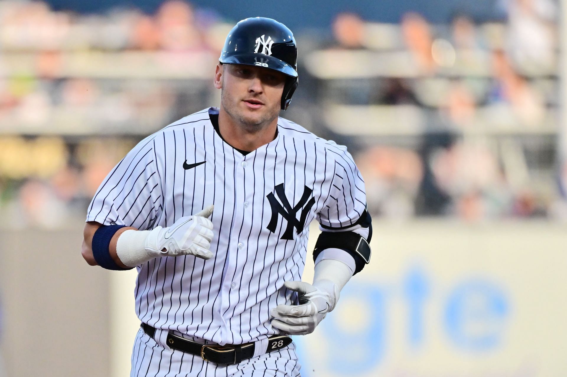 New York Yankees third baseman Josh Donaldson (28) during a MLB