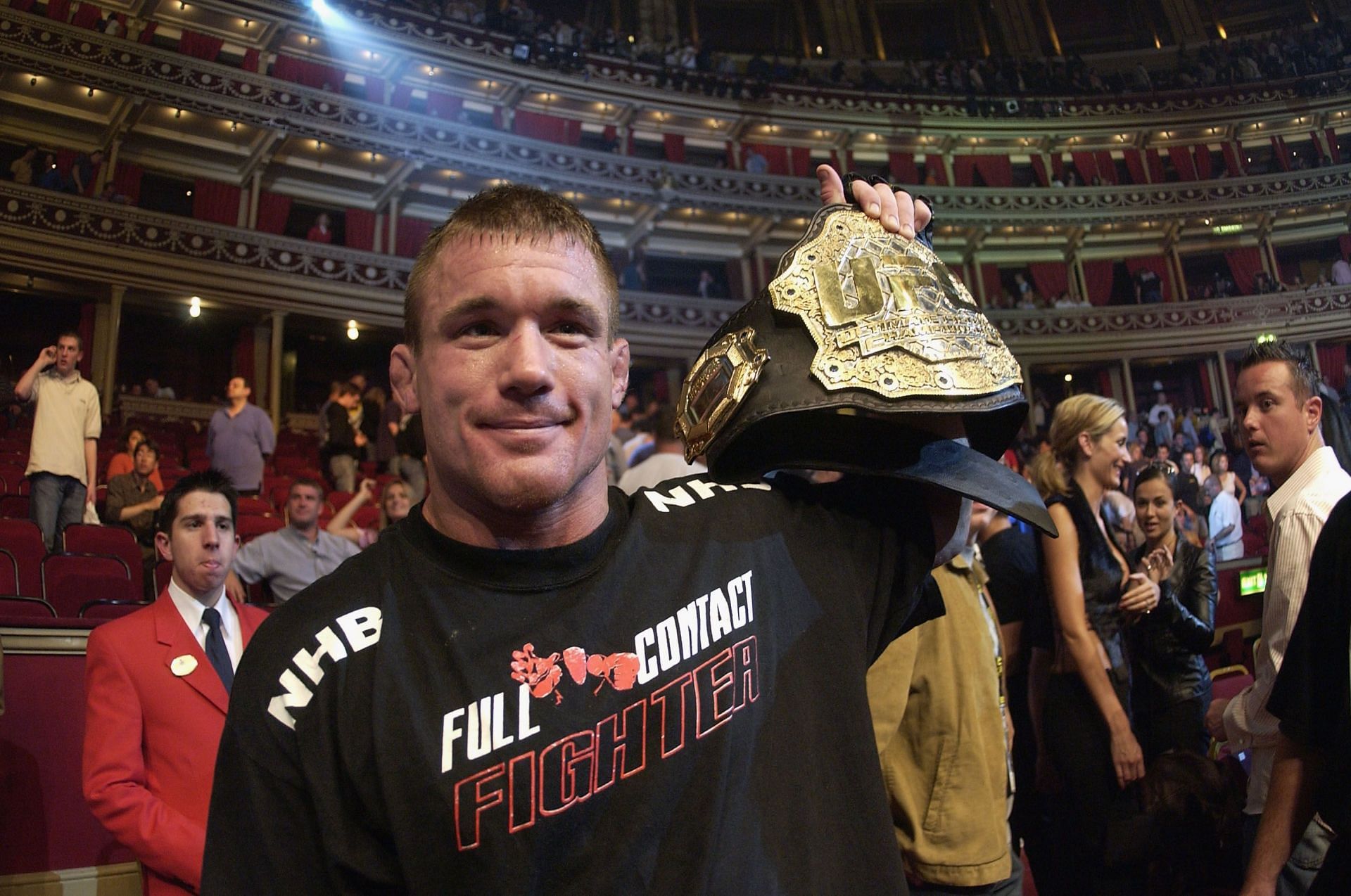 Matt Hughes defended his welterweight title in the headliner of the first UFC event in the UK