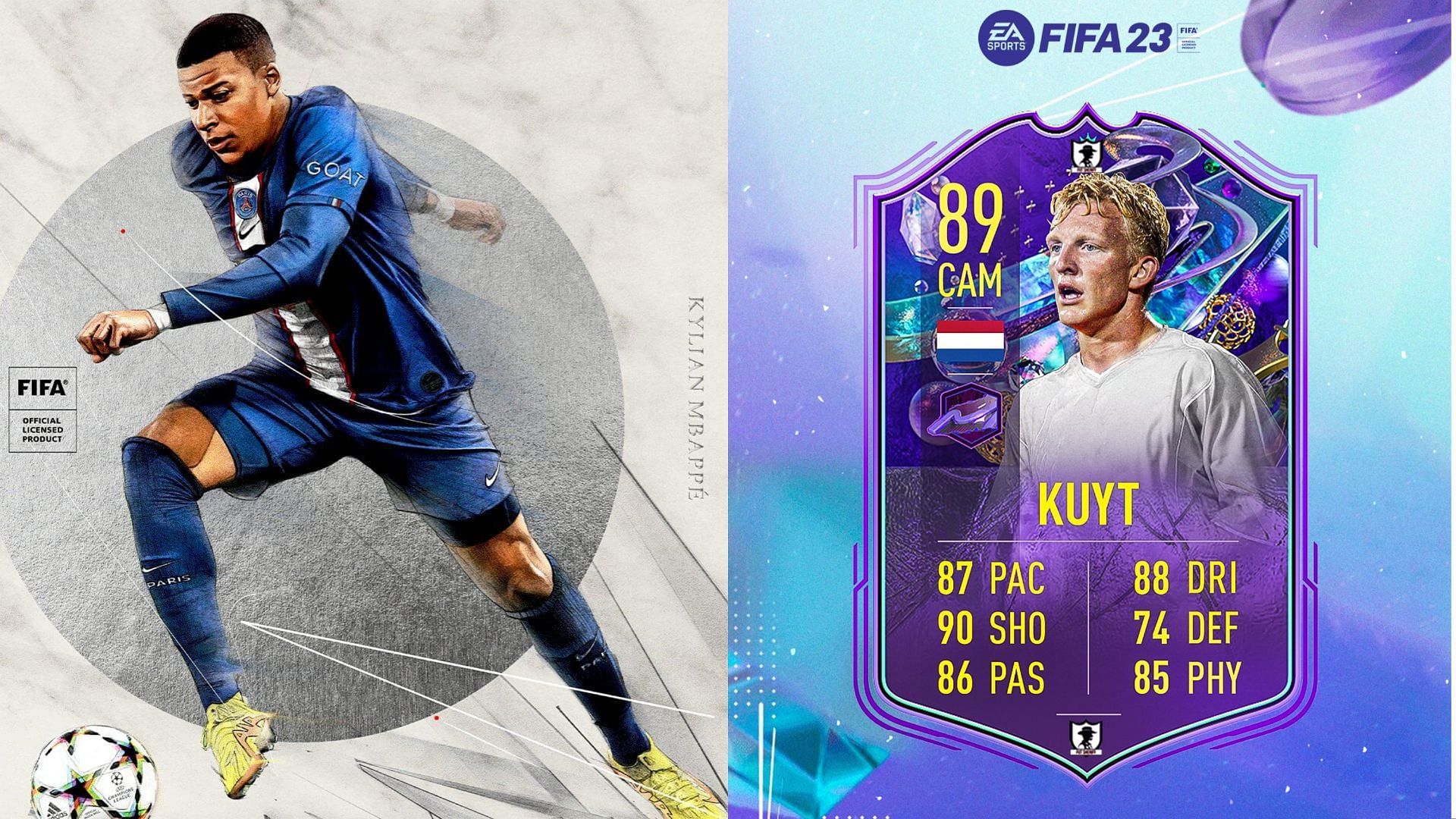 The Dirk Kuyt Fantasy FUT card will be a great alternative for FIFA 23 players to choose from (Images via EA Sports, Twitter/FUT Sheriff)