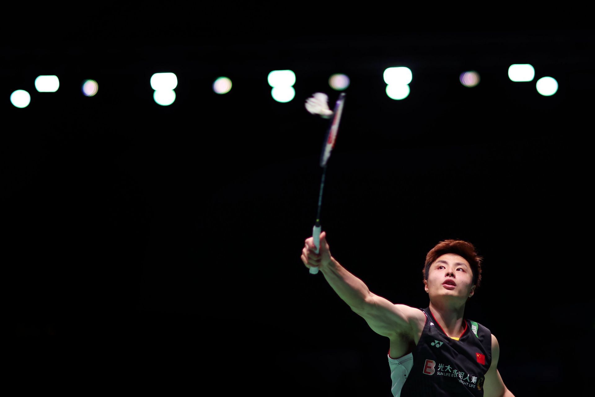 Shi Yu Qi in action at the Yonex All England Open Badminton Championships 2023 (Image: Getty)