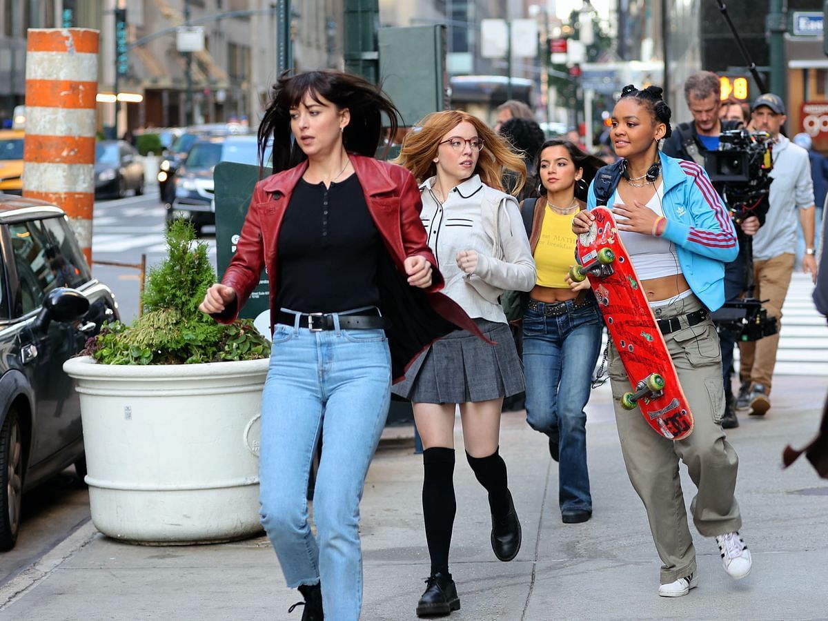 Dakota Johnson, Sydney Sweeney, Isabela Merced, and Celeste O&#039;Connor (Image via Sony)