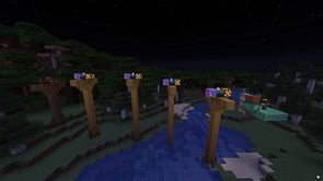 Minecraft player uses new calibrated sculk sensors to make working telegraph poles