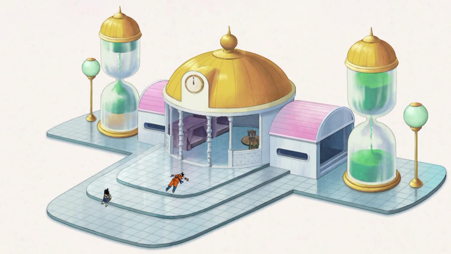 Hyperbolic Time Chamber as seen in the Dragon Ball Z anime (Image via Toei Animation)