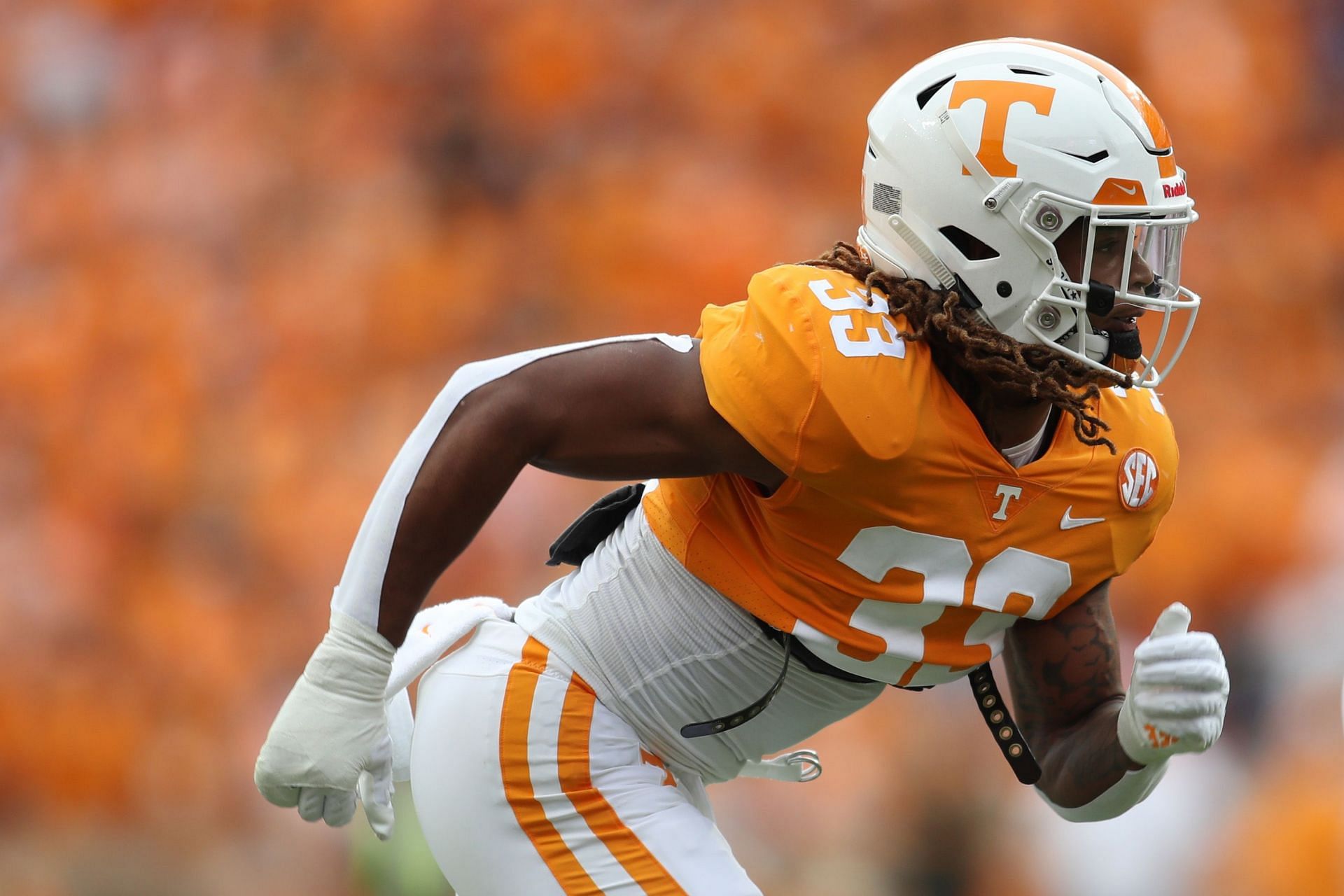 Jeremy Banks 2023 NFL Draft profile Scout report for the Tennessee LB