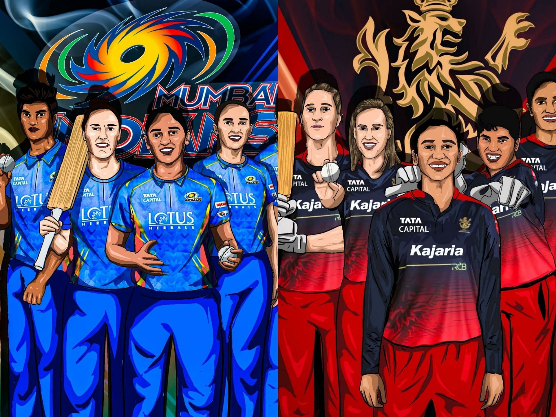 Mumbai Indians Women will take on the Royal Challengers Bangalore Women in Match 4 of the WPL 2023 [Pic Credit: Sportskeeda]