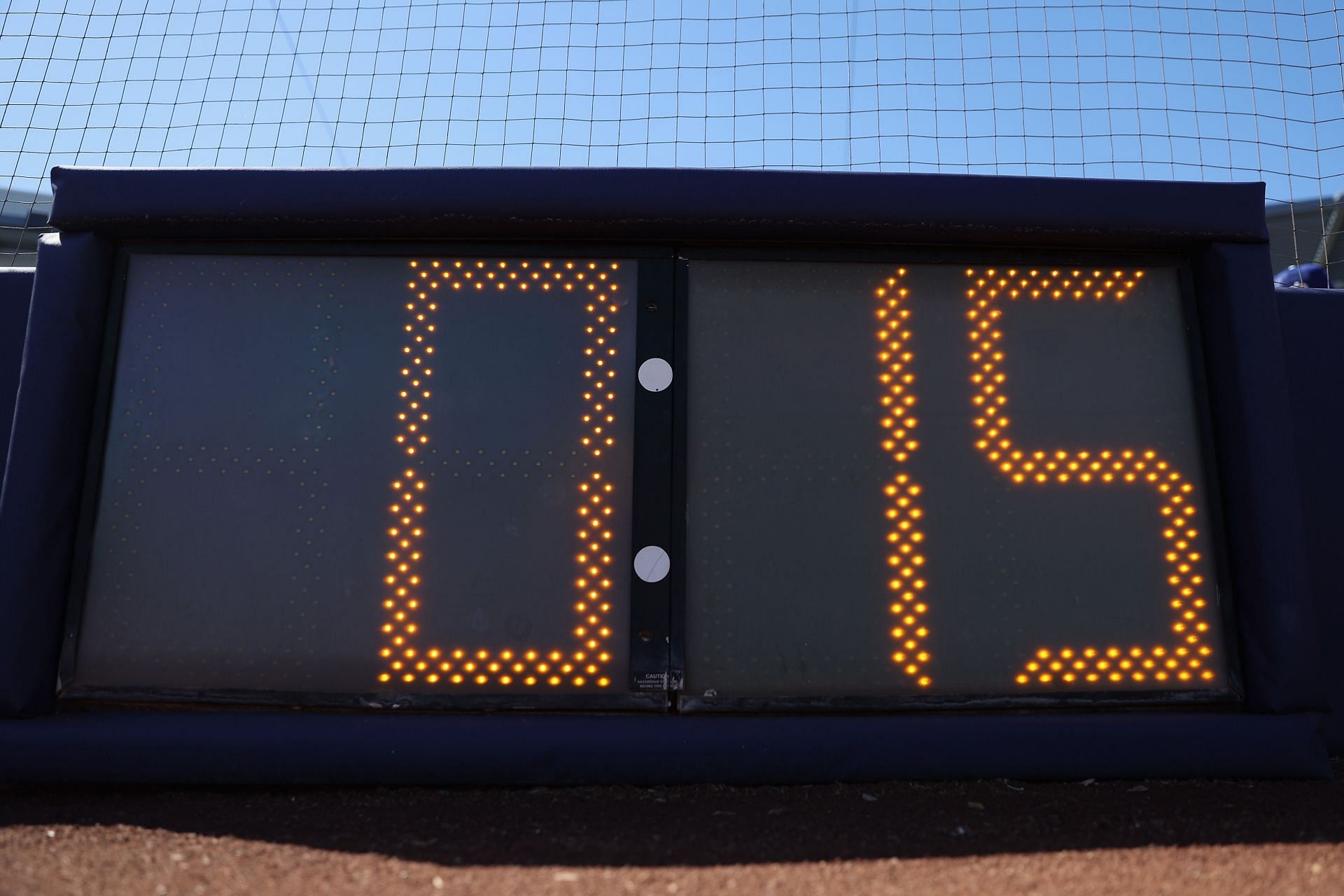 What happens with a pitch clock violation?