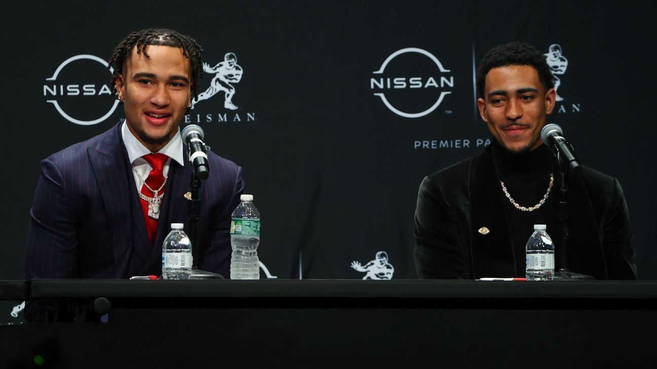 CJ Stroud and Bryce Young at Heisman event