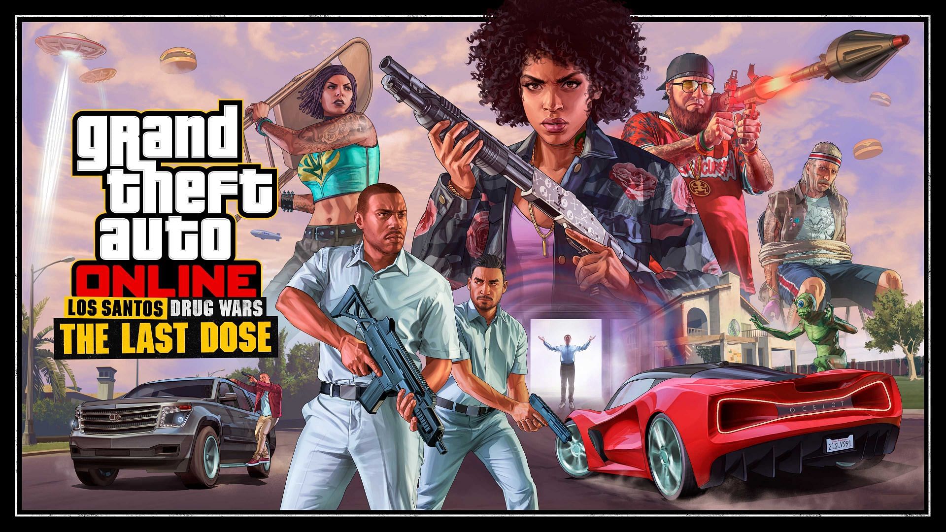Official cover art for The Last Dose update (Image via Rockstar Games)