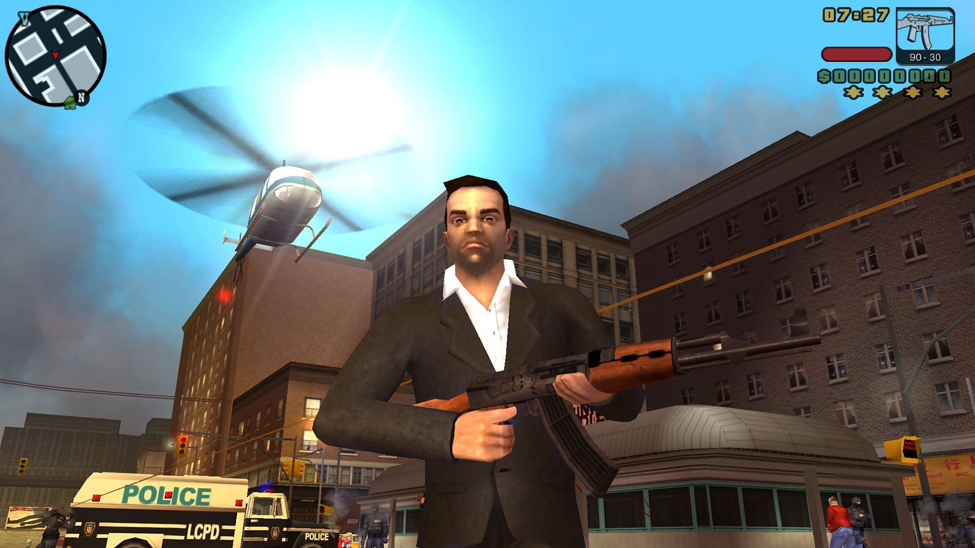 Liberty City Stories is pretty easy to play for a determined person (Image via Rockstar Games)