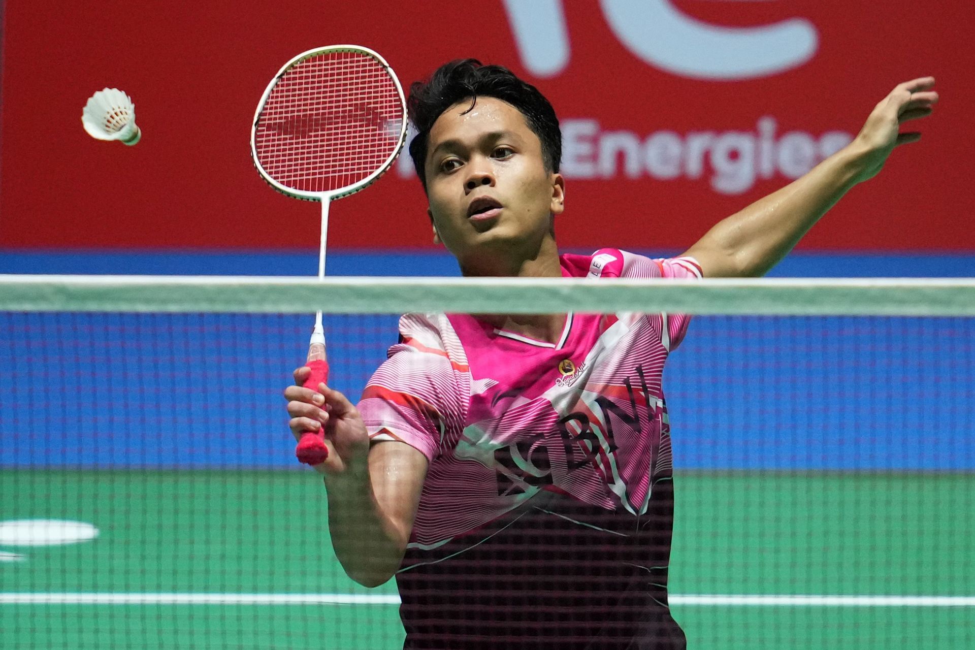 Ginting in action at the 2022 BWF World Championships (Image courtesy: Getty Images)