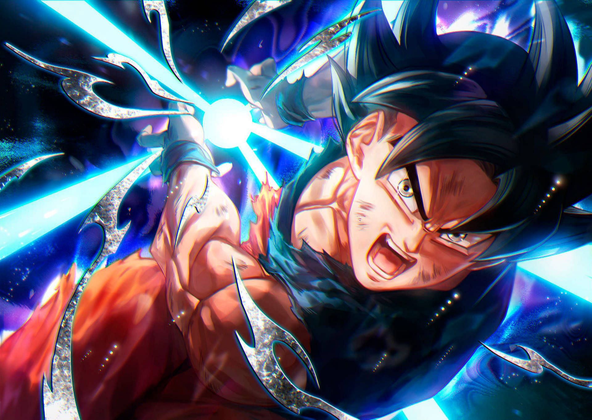 Goku using Kamehameha (Image via Toei animation)