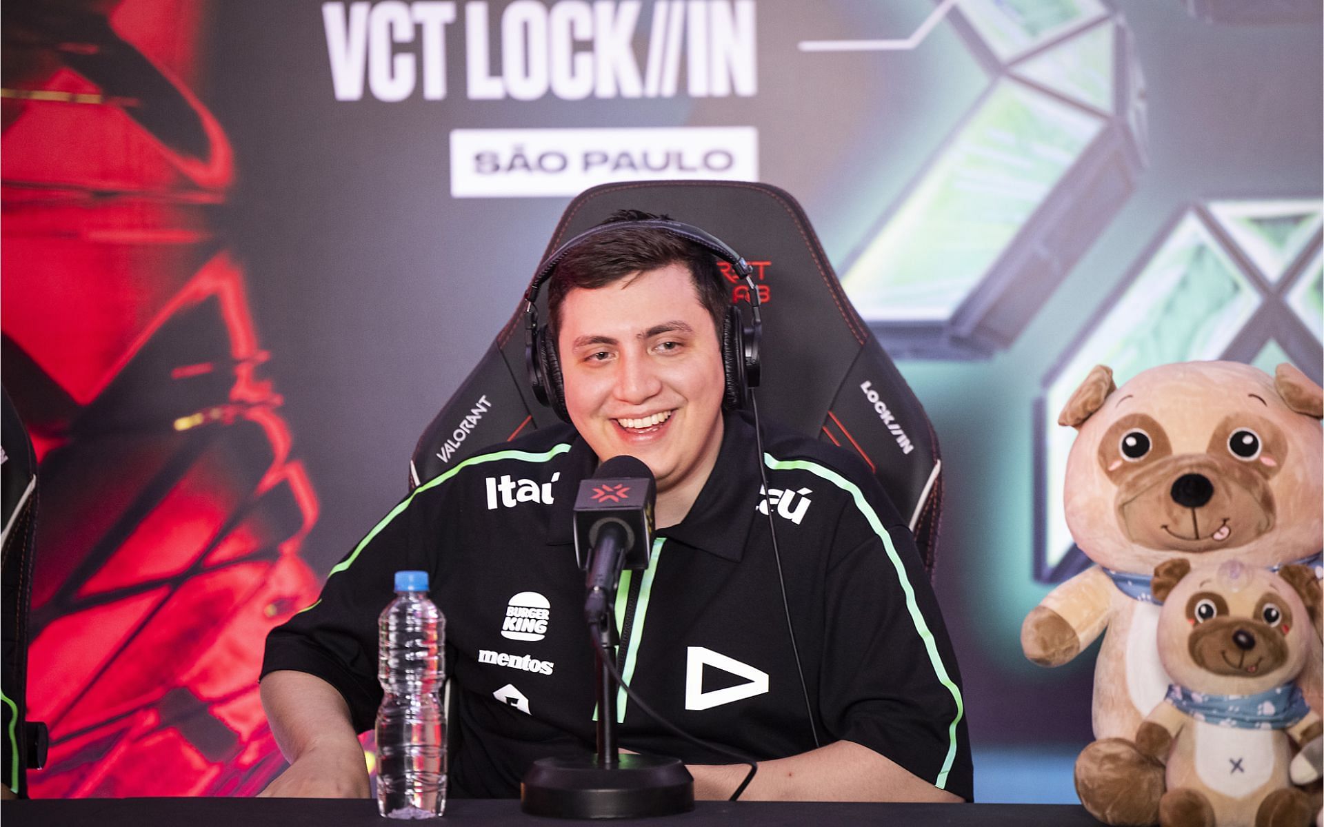 Saadhak from LOUD at VCT LOCK//IN post-game press con (Image via Riot)