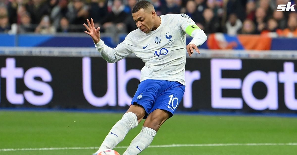 Kylian Mbappe captained France to a 4-0 win vs the Netherlands.