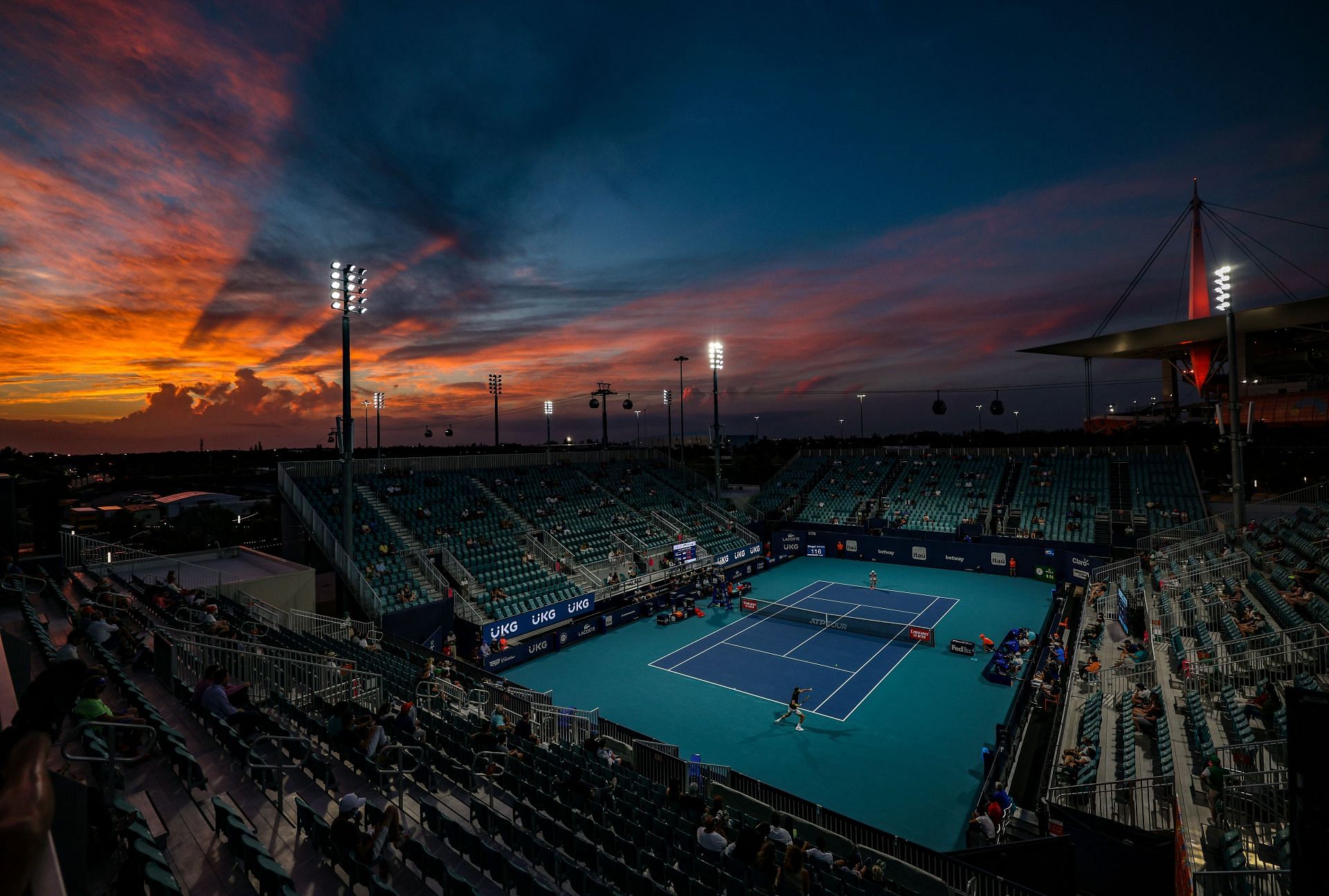The Hard Rock Stadium in Miami Gardens, Florida, has hosted the Miami Open since 2019.
