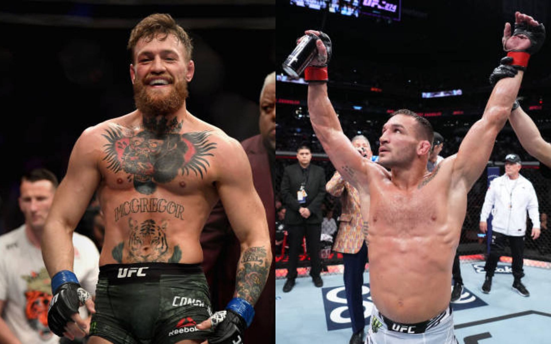 Conor McGregor (left); Michael Chandler (left)