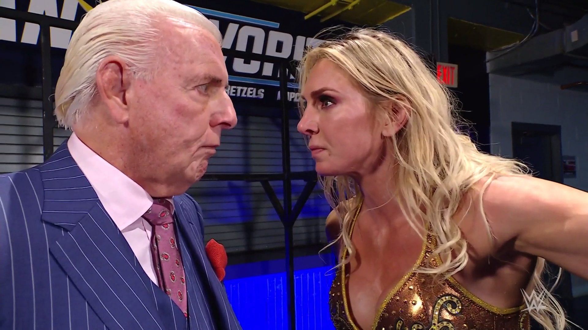 Ric Flair (left) and Charlotte Flair (right)