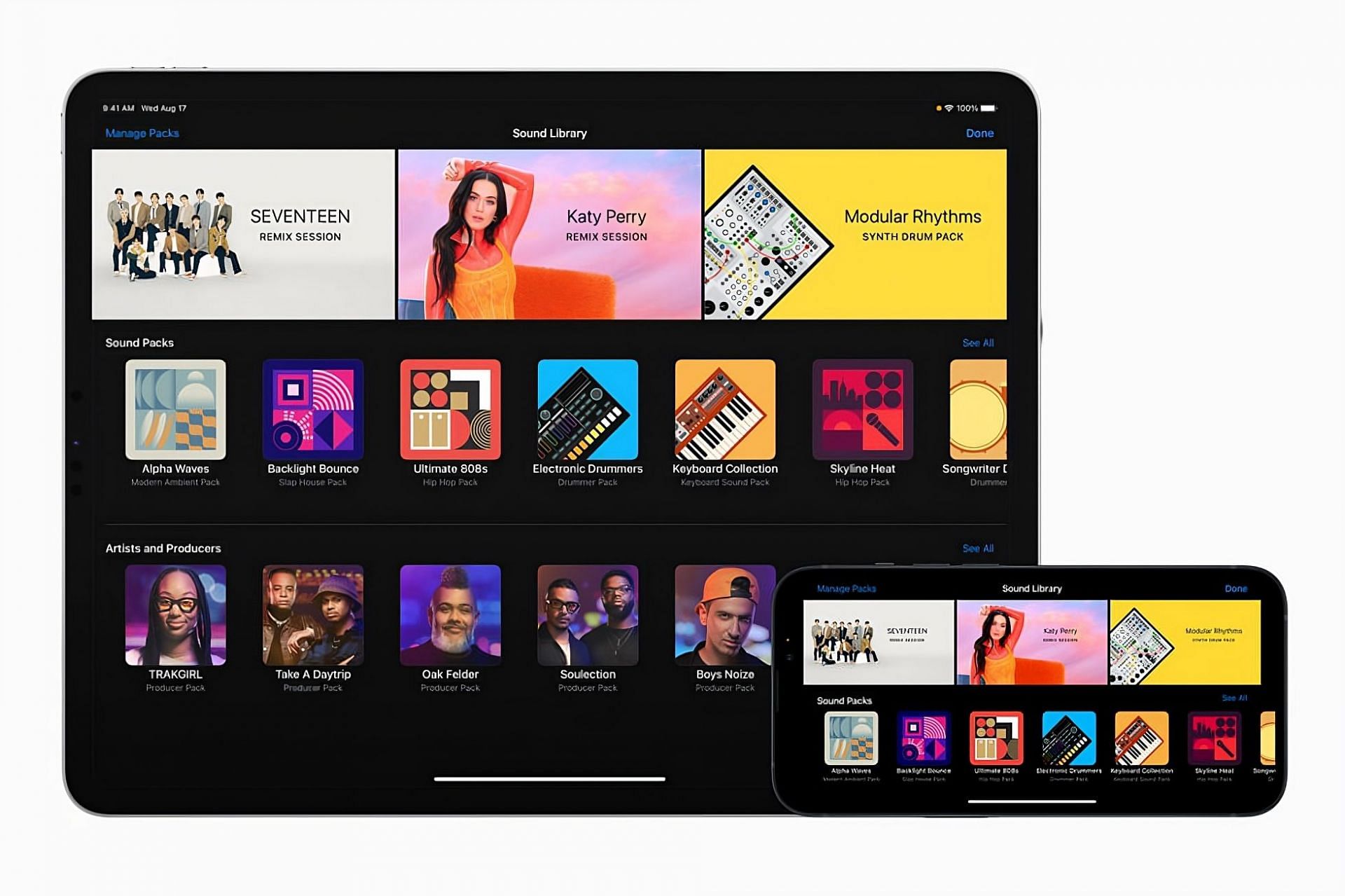 Apple Garageband (Image via Apple)