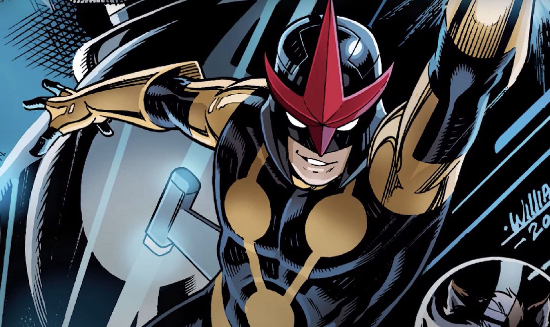 Nova, the Human Rocket, ready for takeoff! (Image via Marvel Comics)