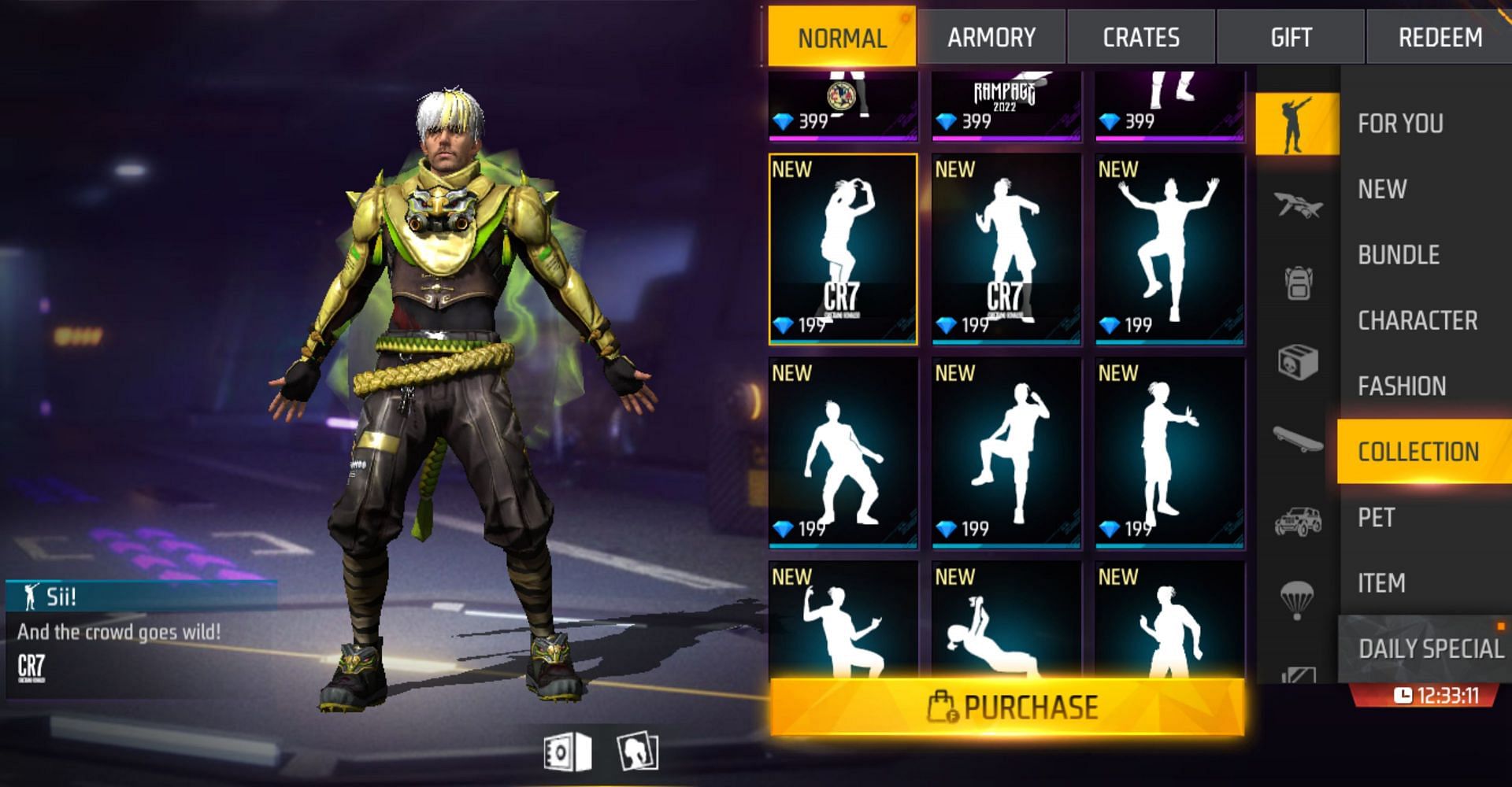 Players can get this emote for 199 diamonds. (Image via Garena)