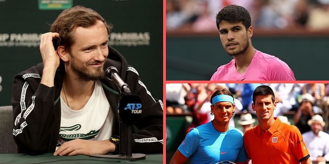 Daniil Medvedev wishes to see more of Carlos Alcaraz vs Djokovic-Nadal; calls it pitiful young gun didn't face duo during US Open title run