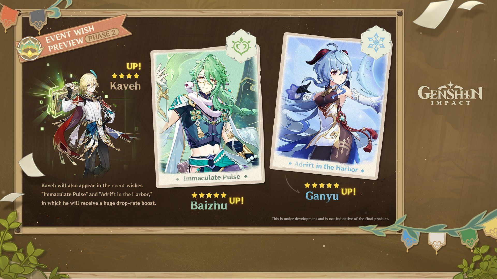 Baizhu and Kaveh will be released in phase two (Image via HoYoverse)