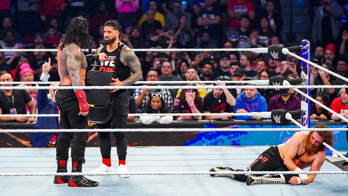 Jey Uso tried to save Sami Zayn at the Elimination Chamber event