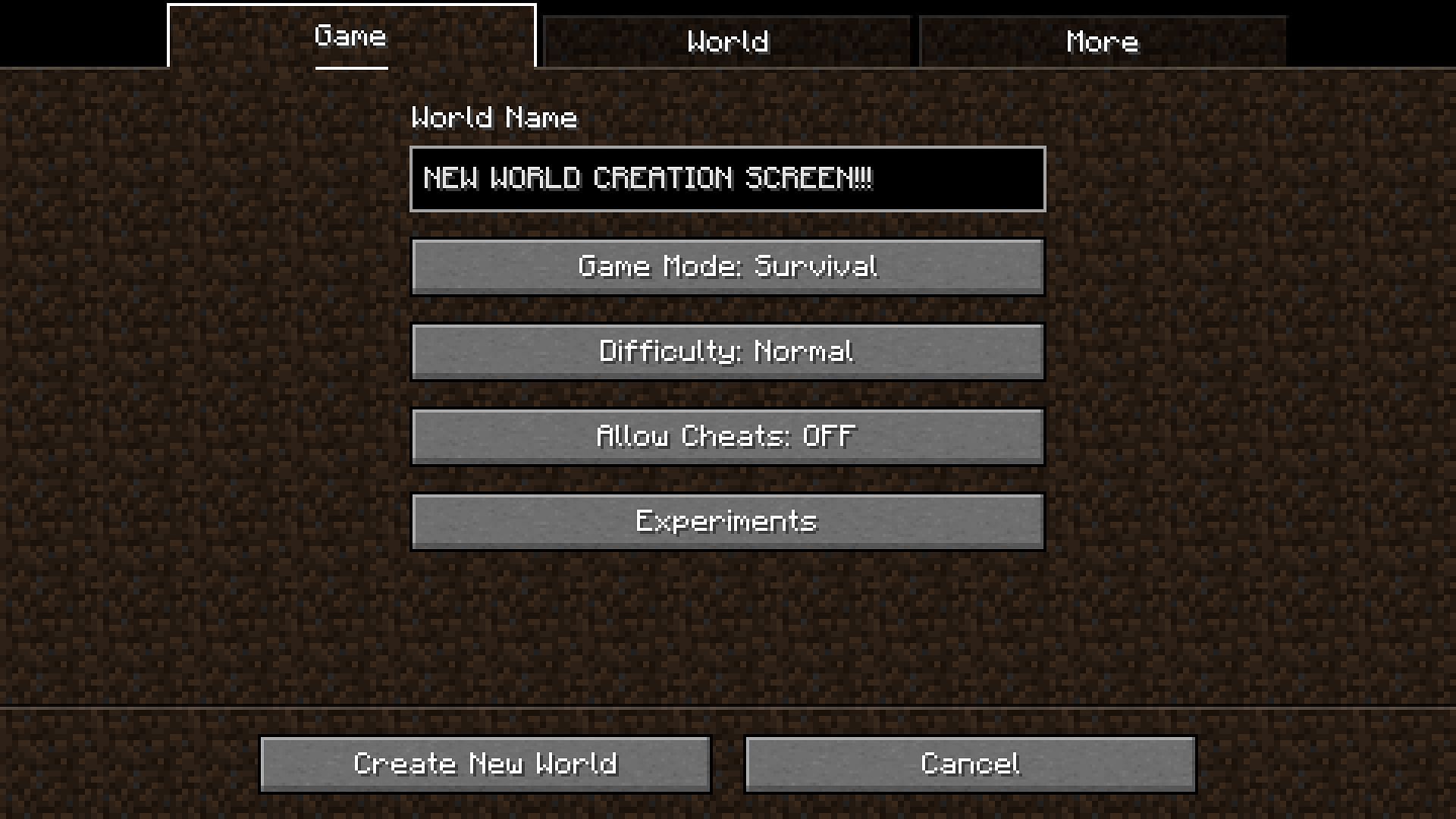 World creating screen in snapshot 1.19.2-rc2 (Image via Mojang)