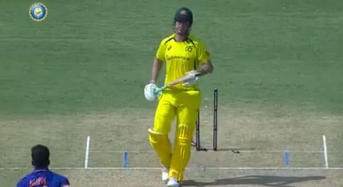 [Watch] Hardik Pandya cleans up Mitchell Marsh with a peach in IND vs AUS 3rd ODI