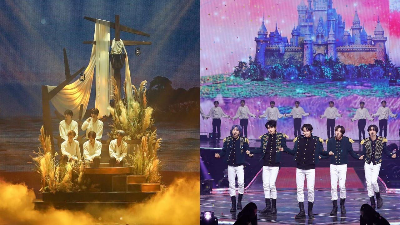 TXT mesmerizes fans with ACT: SWEET MIRAGE stage design (Image via Twitter/@ajjenomoto)