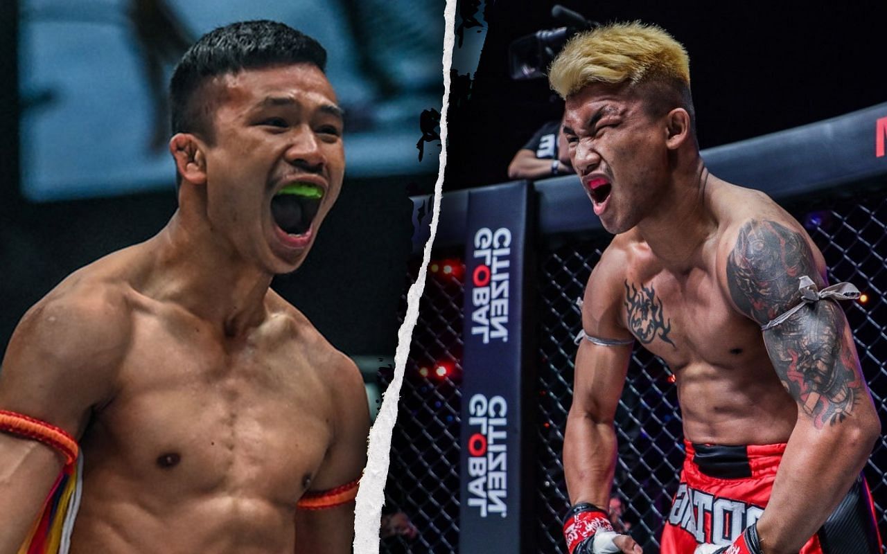 (left) Superlek Kiatmoo9 and (right) Rodtang Jitmuangnon [Credit: ONE Championship]