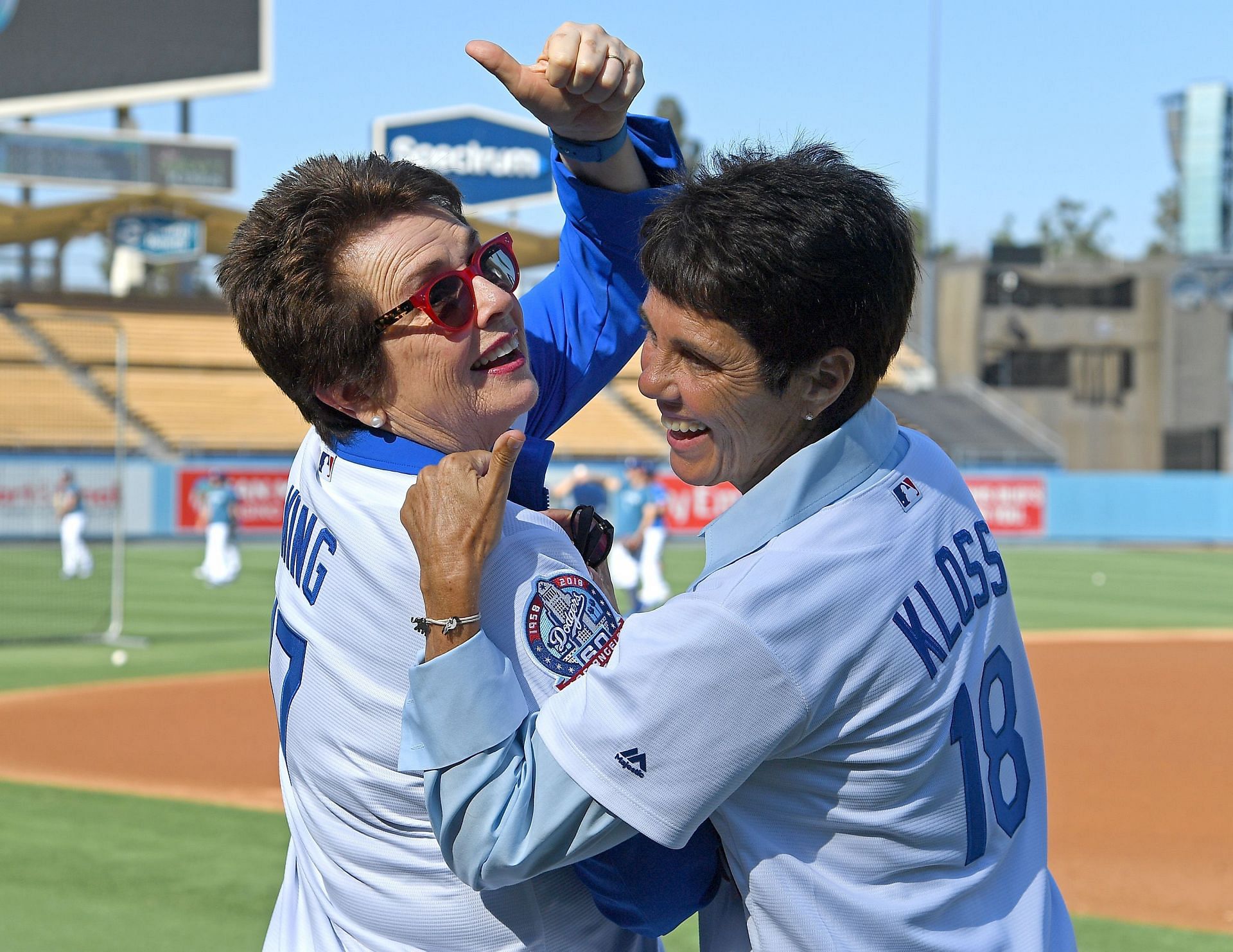 Billie Jean King with partner Ilana Kloss