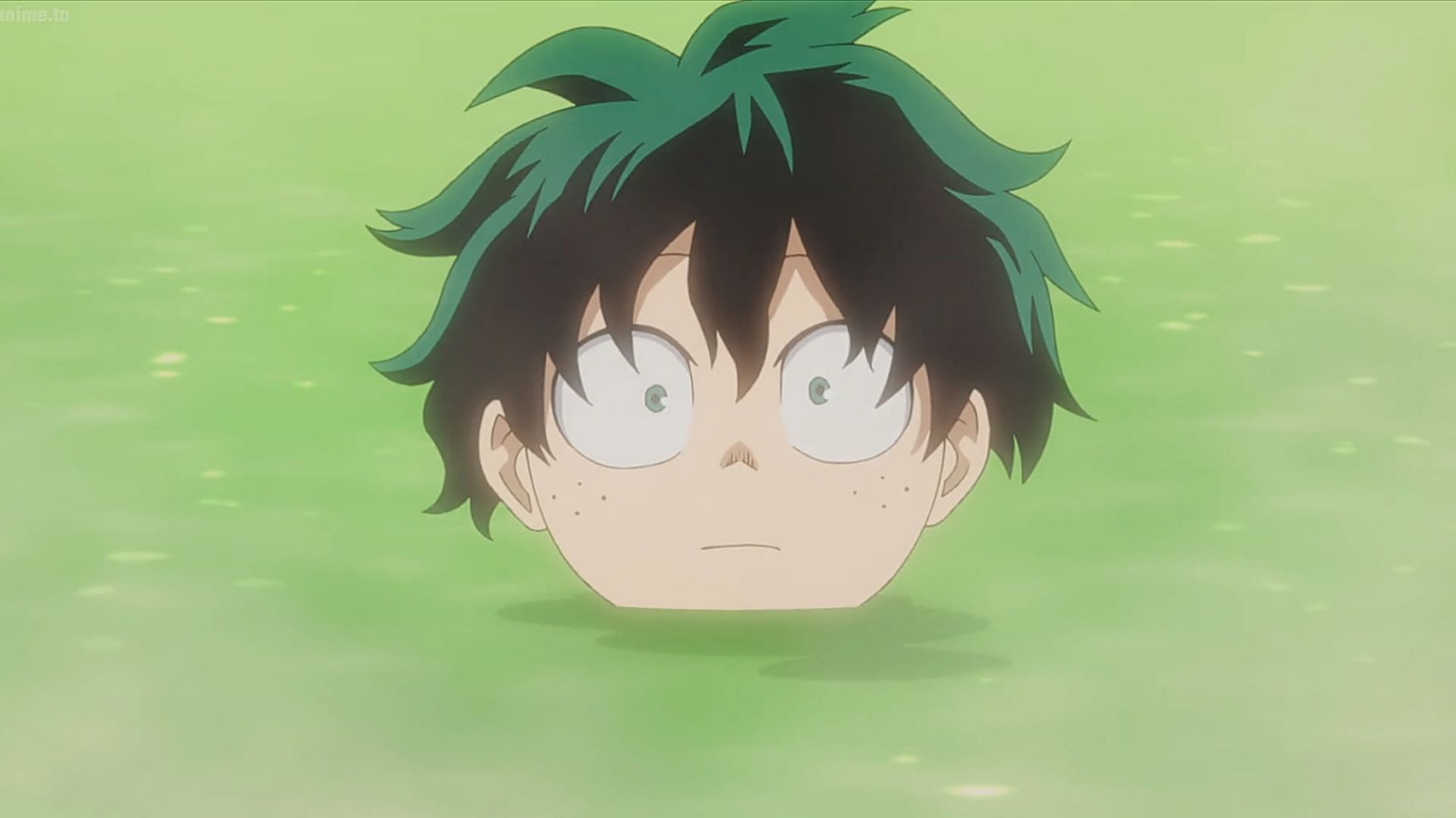 Deku as seen in the anime (Image via Studio Bones)