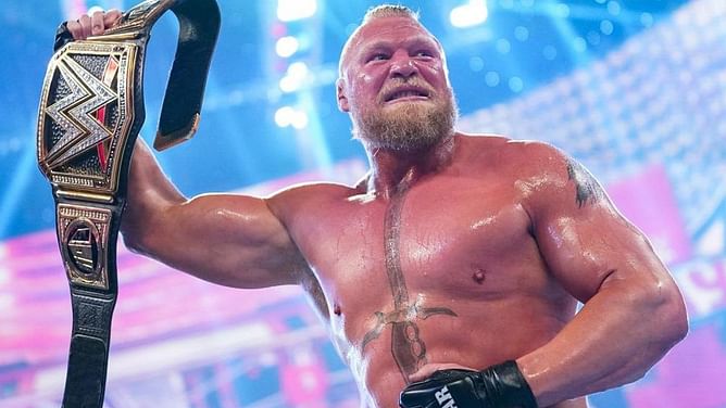 Former champion found out Brock Lesnar was squashing him in a WWE title match "right before" the match started