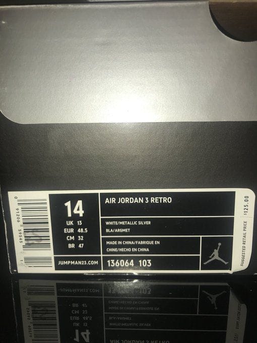 original jordan 3 colorways