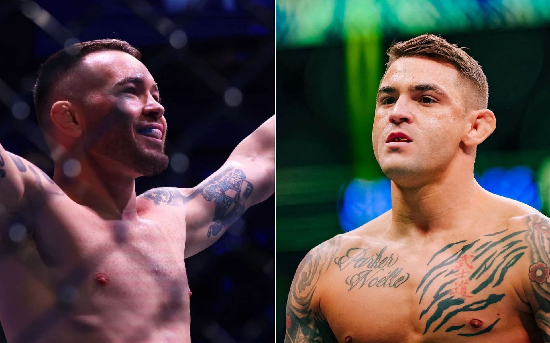 Colby Covington [Left], and Dustin Poirier [Right]