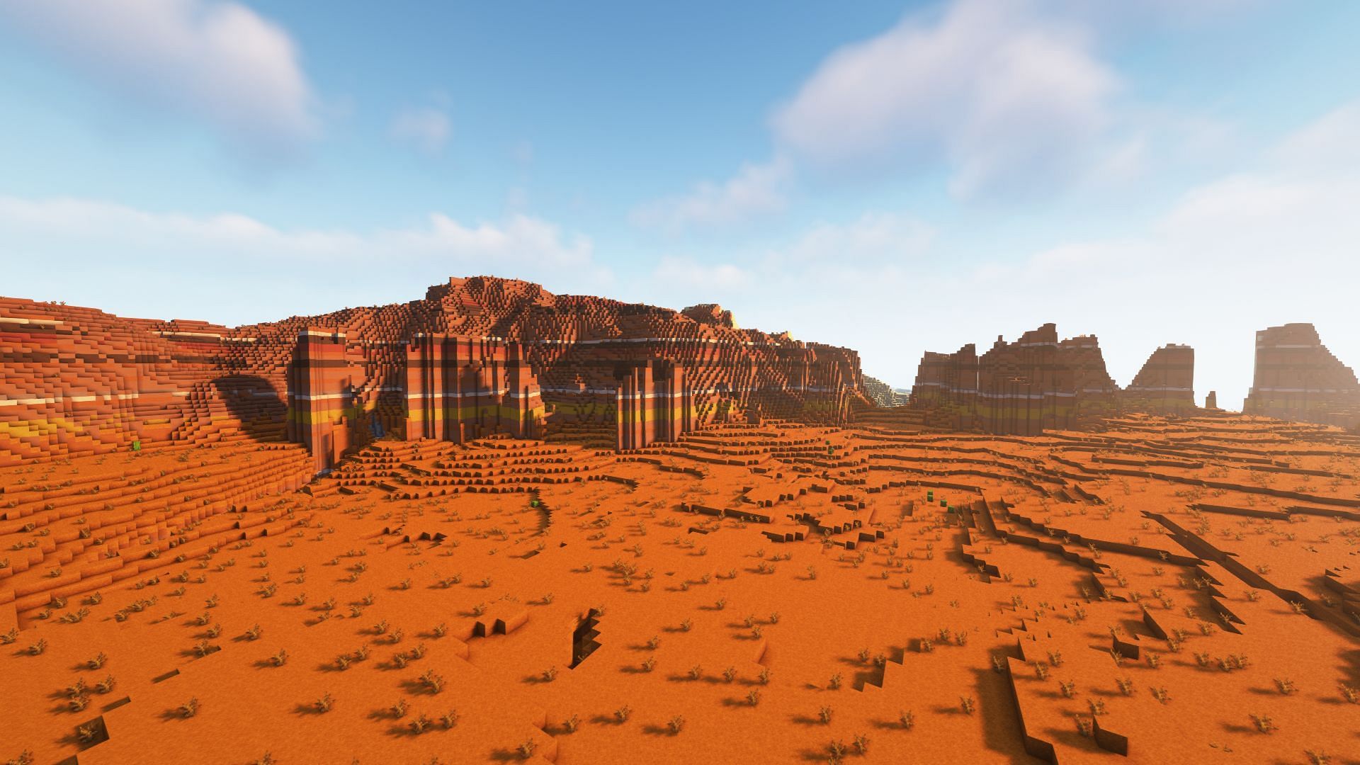 The badlands biome (Image via Mojang)