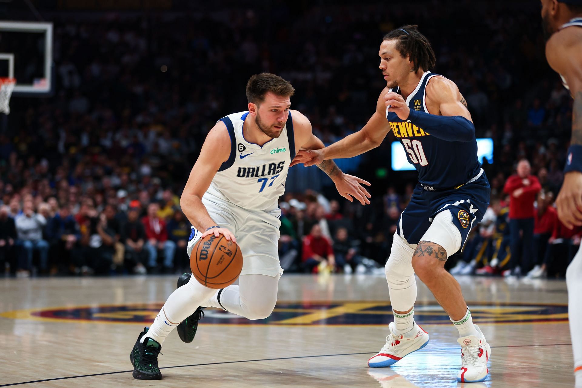 The Mavericks may meet the Nuggets in the first round of the playoffs (Image via Getty Images)