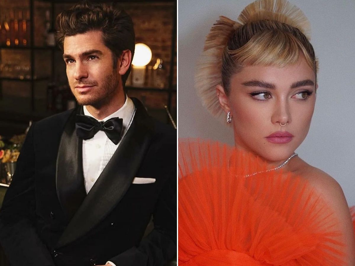 Both Andrew Garfield and Florence Pugh are MCU stars. (Photo via Instagram/Sportskeeda)   