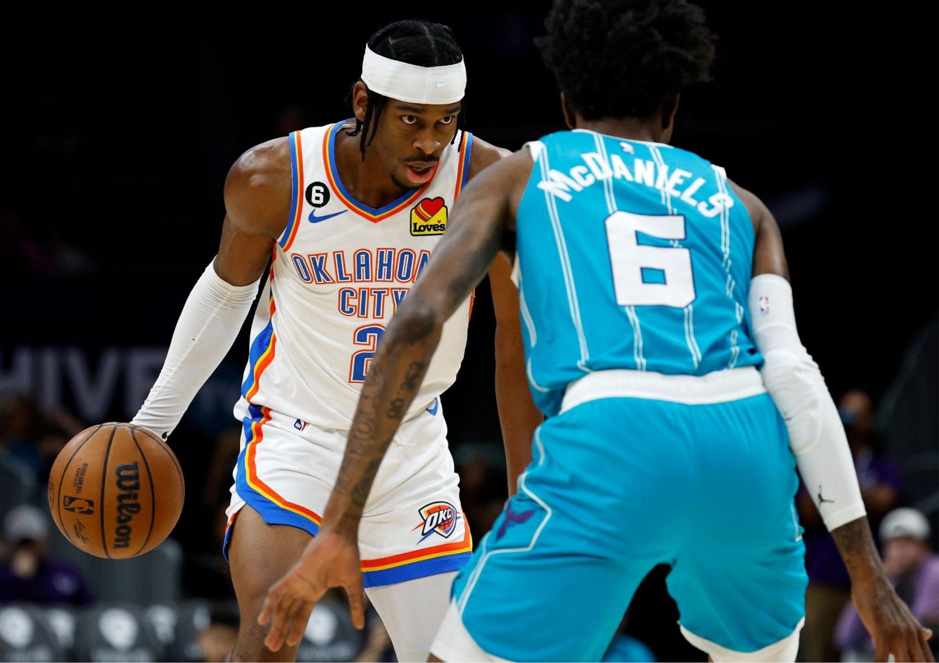 Shai Gilgeous-Alexander is questionable for the OKC Thunder tonight against the Charlotte Hornets.